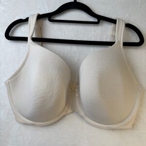 Cacique Smooth T Shirt Bra Cream 40DD Lightly Lined Full Coverage Comfort